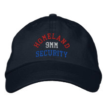 seguridad de patria de los 9MM Gorras Bordadas