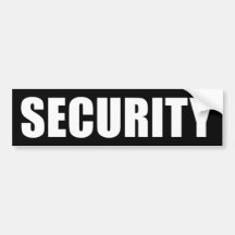 Seguridad del acontecimiento etiqueta de parachoque