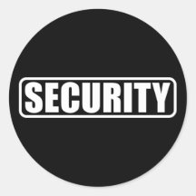 Seguridad del acontecimiento pegatinas  