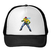 ¡Seguro-T-Man… apenas a tiempo! Gorro De Camionero