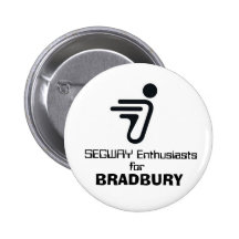 SEGWAY, entusiastas, para, BRADBURY Pin