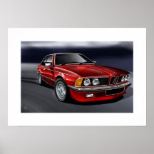 Seis cupés de la serie 635csi impresiones