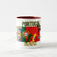 Selecção Portuguesa - 32 Paises Futebol Arte Tazas