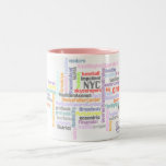 Selección-uno-Palabra de N.Y.E Tazas De Café