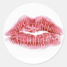 Sellado con un beso pegatina