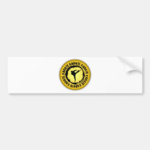Sello agradable del karate pegatina de parachoque