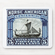 Sello americano de los 1925 nórdises alfombrillas de ratones