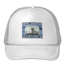 Sello americano de los 1925 nórdises gorros  