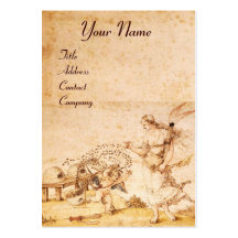 SELLO/Cupid de la CERA de BROWN de la ABEJA de la  Tarjeta De Visita