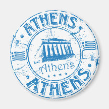 Sello de Atenas Iman De Frigorífico