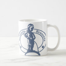 Sello de Bruselas Tazas De Café