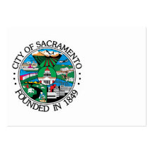 Sello de la ciudad de Sacramento Tarjeta De Visita