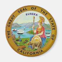 Sello del estado de California Imanes De Nevera