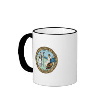 Sello del estado de Carolina del Norte Taza De Café