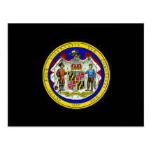 Sello del estado de Maryland Tarjeta Postal