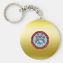 Sello del estado de Michigan Llavero