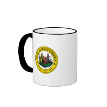 Sello del estado de Virginia Occidental Tazas De Café