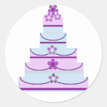 SELLO DEL PEGATINA DEL PASTEL DE BODAS