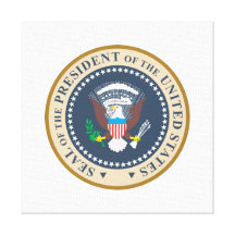 sello del Presidente de los Estados Unidos de Amer Impresión En Lienzo Estirada