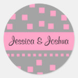 Sello del sobre del boda - personalizable - confet pegatina