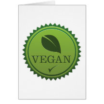 Sello del vegano felicitación