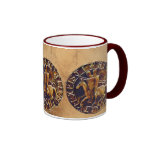 Sello medieval de los caballeros Templar Tazas