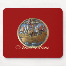 Sello Mousepad de Amsterdam Tapetes De Ratón