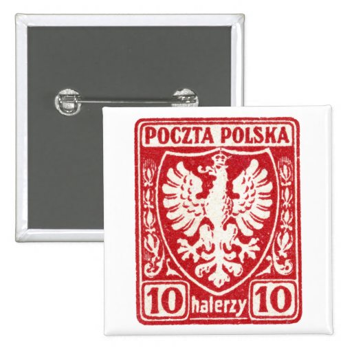sello polaco de 1919 10h Eagle Pin