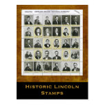 Sellos históricos de Lincoln: Postal de la impresi