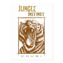 Selva Instinct™_Chuwi_tiger Tarjetas Postales