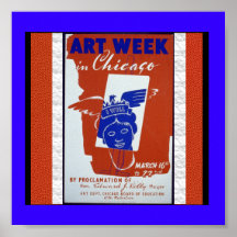 Semana 1941 del Chicago-Arte de Poster-WPA