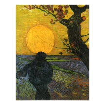 Sembrador de Van Gogh con las invitaciones del sol Comunicados Personales