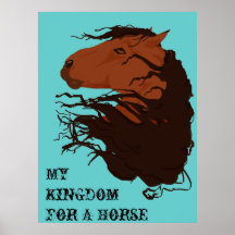 Semental de Connemara "mi reino para un caballo " Posters