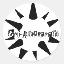 Semi-Autodramatic Pegatina Redonda