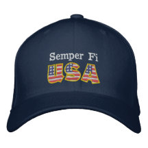 Semper Fi los E.E.U.U. NOTA Gorra De Beisbol Bordada