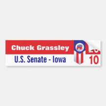 Senado Iowa de Grassley los E.E.U.U. de la "tirada Pegatina De Parachoque
