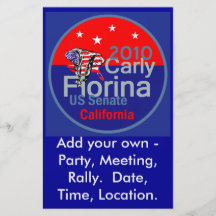 Senador 2010 de Fiorina Flyer Flyer A Todo Color