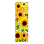 Señal alegre de los girasoles plantillas de tarjetas personales