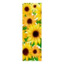 Señal alegre de los girasoles plantillas de tarjetas personales