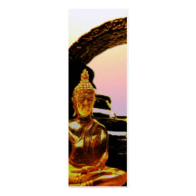 SEÑAL de Buda y de la fuente Tarjetas Personales