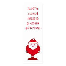Señal de Kawaii Santa Tarjeta Personal