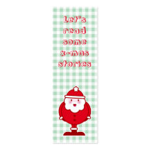 Señal de Kawaii Santa Tarjetas Personales
