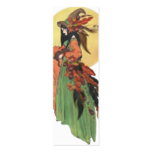 Señal de la bruja de Halloween Tarjetas De Visita