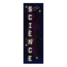 Señal de la ciencia tarjeta personal