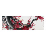 Señal de la flor de cerezo de la pintura china tarjeta de visita