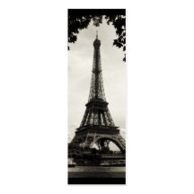 Señal de la torre Eiffel de París mini Tarjetas De Negocios