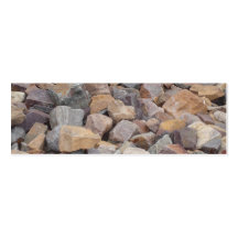 Señal de las rocas tarjeta de visita