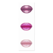 Señal de los labios tarjeta de visita