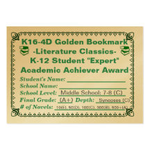 Señal de oro de K16-4D - obras clásicas 100ct de l Plantillas De Tarjeta De Negocio