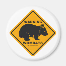 Señal de peligro de Wombat Iman